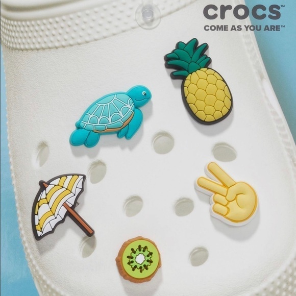 Crocs Summer Break 3D Jibbitz 5Pk - Picture 1 of 4